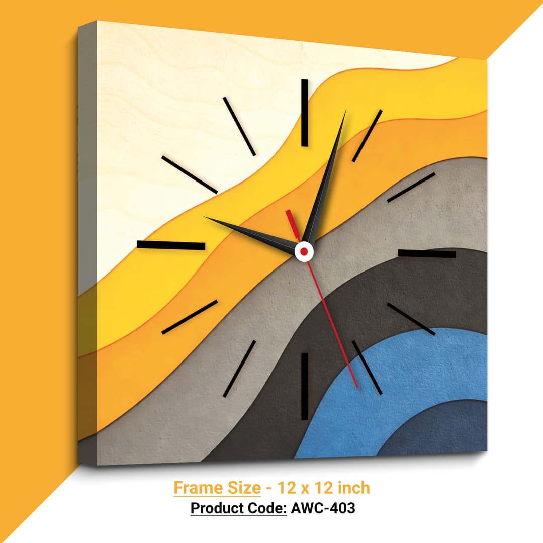 ন্যাচারাল রাউন্ড উডেন ক্লক